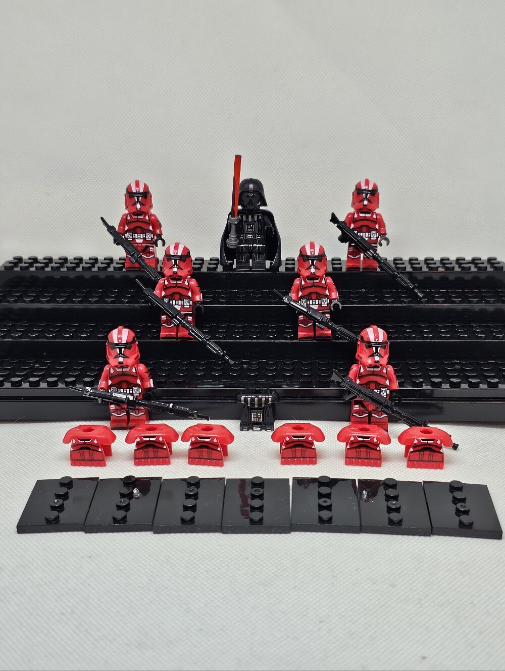 Lot of 7 Lego Compatible Star Wars Darth Vader Clone Shock Trooper Minifigures